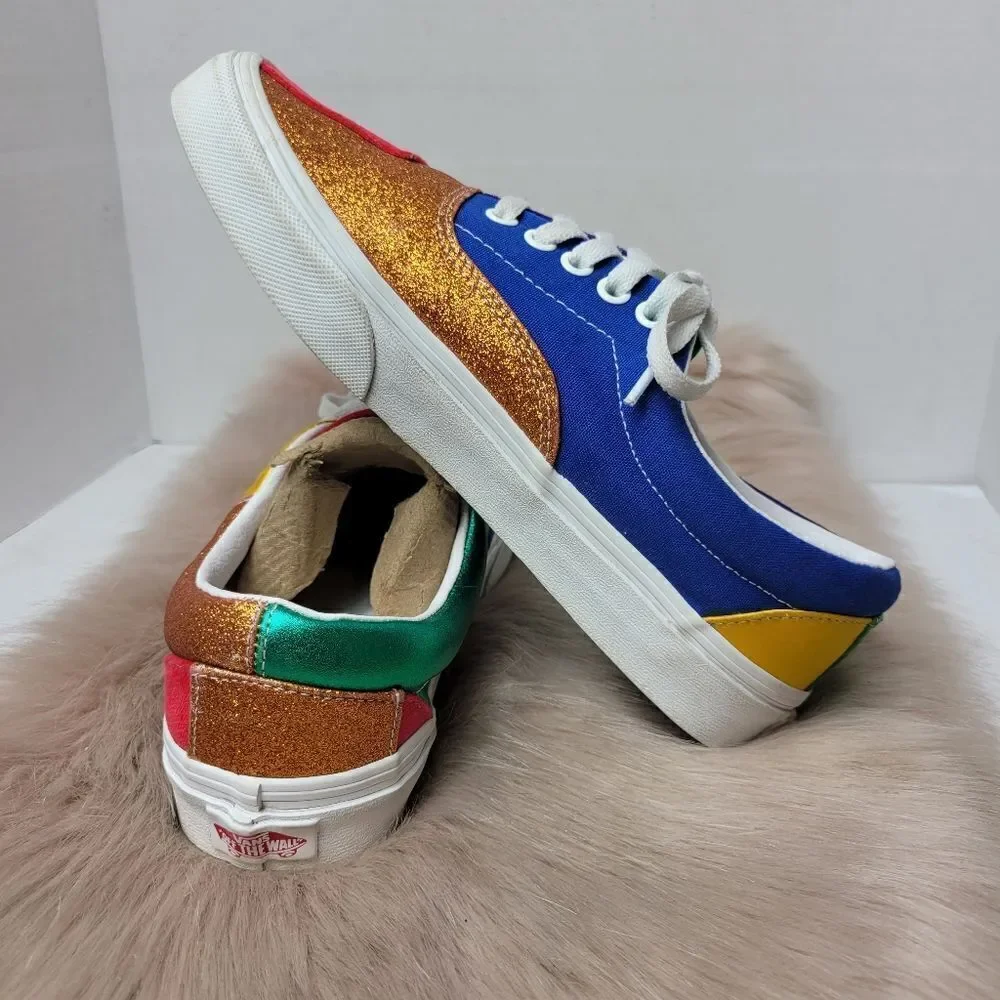 Vans Era Off the Wall Colorblock Sneakers Pride Colorful Sneaker Shoes Size 8